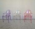 Chaise Mi Haute Charmant Chaise Lou Lou Ghost Kartell Cristal