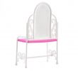 Chaise Pvc Luxe € 1 68 De Réduction Hot Ocday 2 Pcs Ensemble En Plastique Rose Dressing Table Et Chaise Fille Poupées Accessoires Ensemble Belle Chambre Meubles