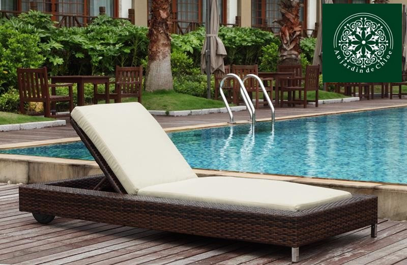 Chaise RÃ©sine TressÃ©e Élégant Bain De soleil Résine Tressée Cyreid