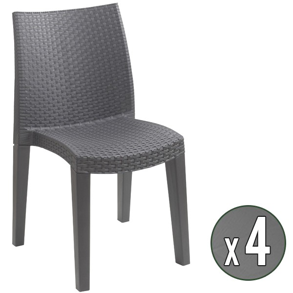 chaise de jardin gris fauteuil de jardin terra gris fonc lot de 6 testez nos acheter chaise grise foncee design pour jardin chaise de jardin gris 18 previous