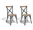 Chaises De Jardin Gifi Best Of Chaise Juliette Noir Et Bois Naturel X 2