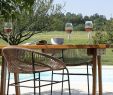 Coin Detente Jardin Luxe Table De Bar En Pin Et Teck Bellini En 2019