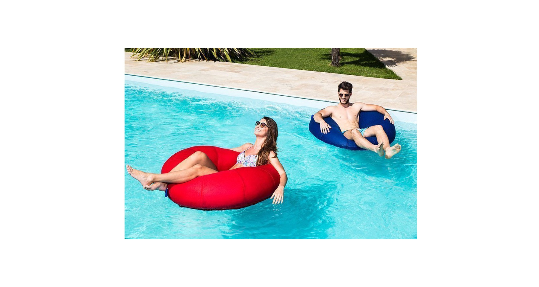 pouf piscine rond swimming donut jumbo bag