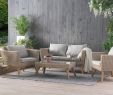 Ensemble Chaise Et Table De Jardin Luxe Salon De Jardin En Rottin Marron Et Gris Vittoria