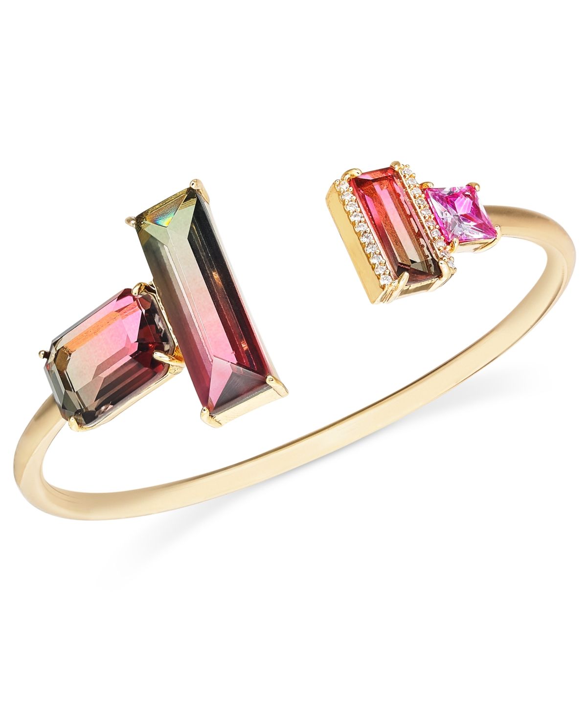 Ensemble De Jardin Aluminium Inspirant Kate Spade New York Pave & Ombre Crystal Cuff Bracelet