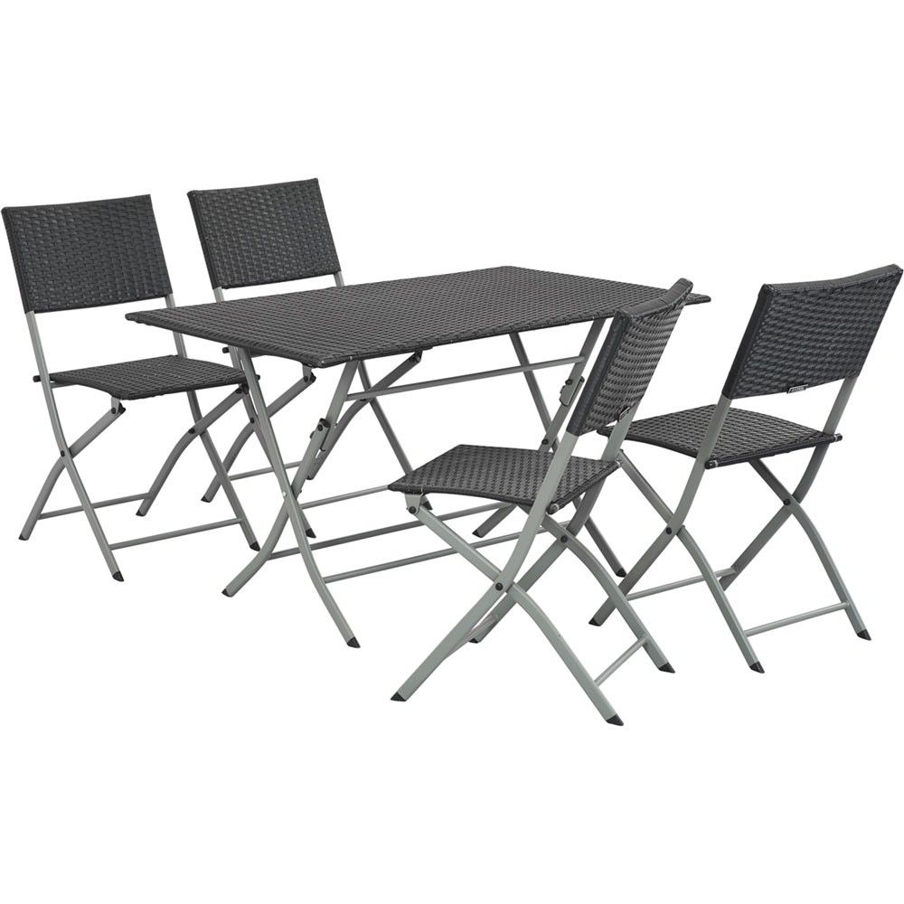 Ensemble Repas Jardin Charmant Chaise Longue Pliable Avec Appuie Tªte Réglable Bain De