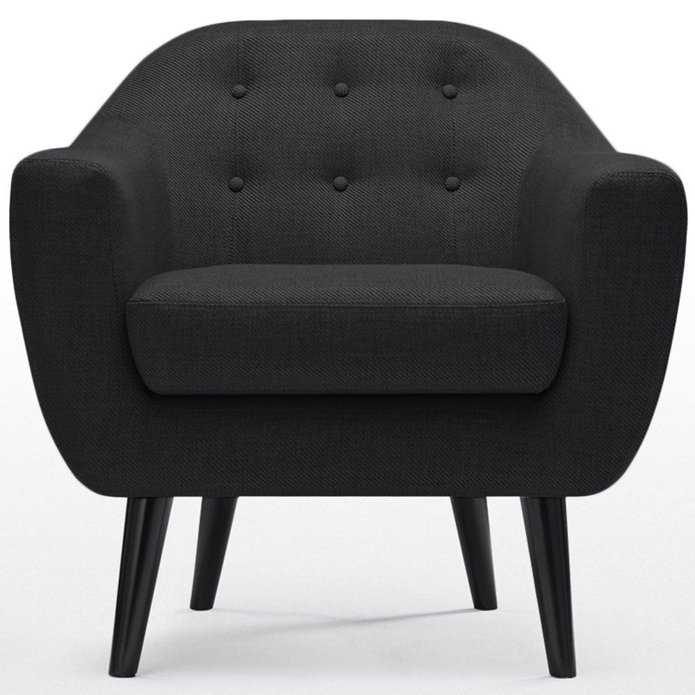 Fauteuil Bas Salon Génial Fauteuil Cosy Tissu Noir En 2019