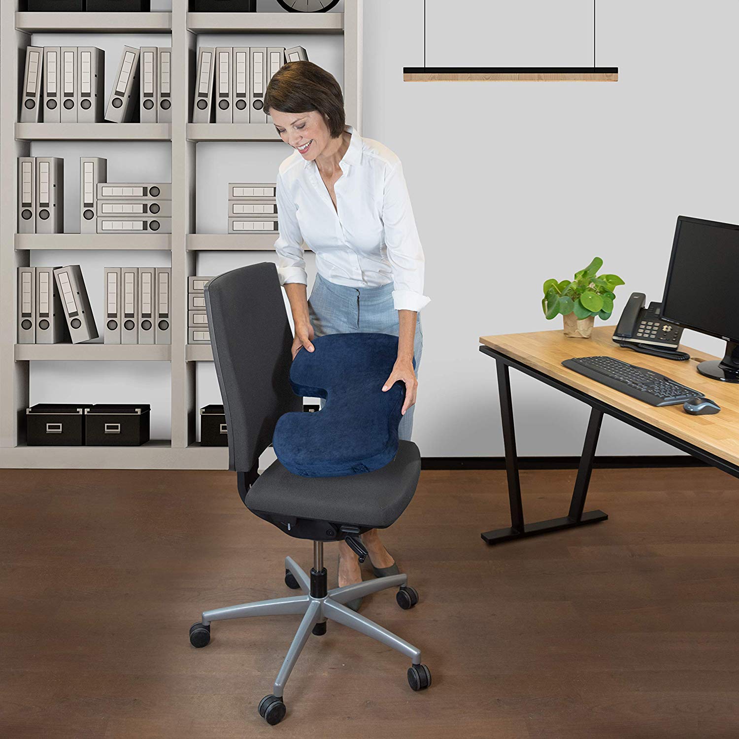 Fauteuil De Table à Manger Unique Bonmedico Coussin orthopédique Mousse   Mémoire De forme soulage Les Douleurs Du Coccyx La Pression Les Escarres Pour Si¨ge De Voiture Chaise