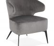 Fauteuil De Table Avec Accoudoir Inspirant Fauteuil Lounge Design Victor En Velours Gris Et Pieds En Métal Noir