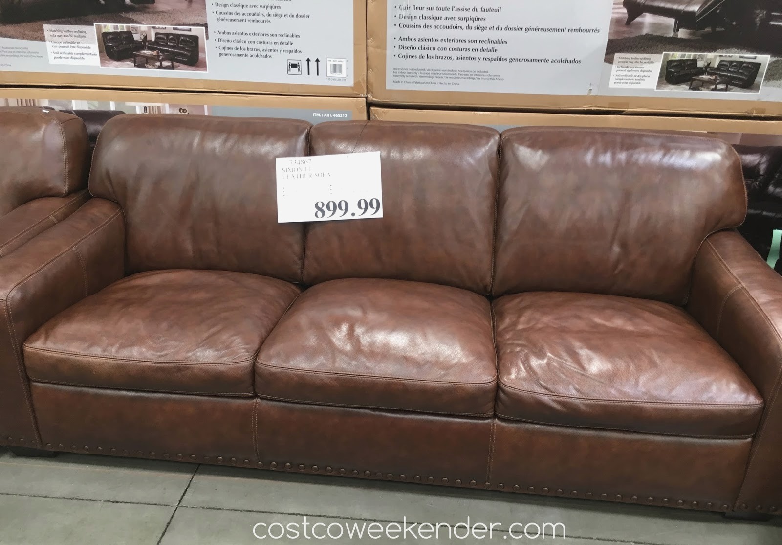 Fauteuil De Table Avec Accoudoir Luxe Simon Li Leather sofa Costco