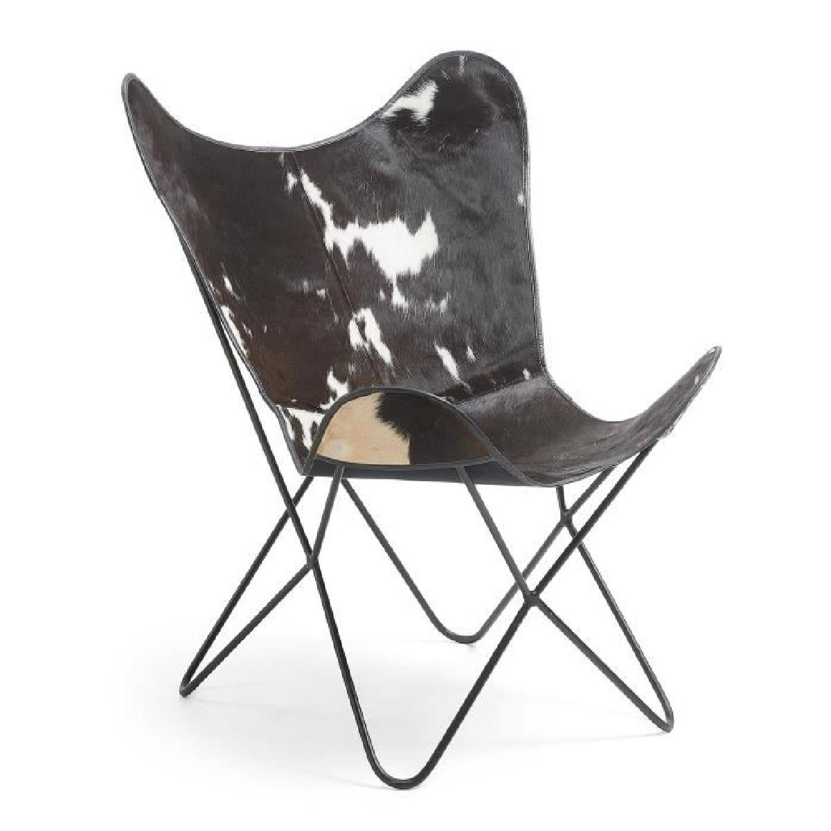 fauteuil fly cuir noir et blanc achat vente cdiscount pour relax fauteuil fly cuir noir et blanc