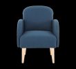 Fauteuil Salon Nouveau Fauteuil Bleu Scandinave Luxe Chaise Vintage Tissu Fauteuil