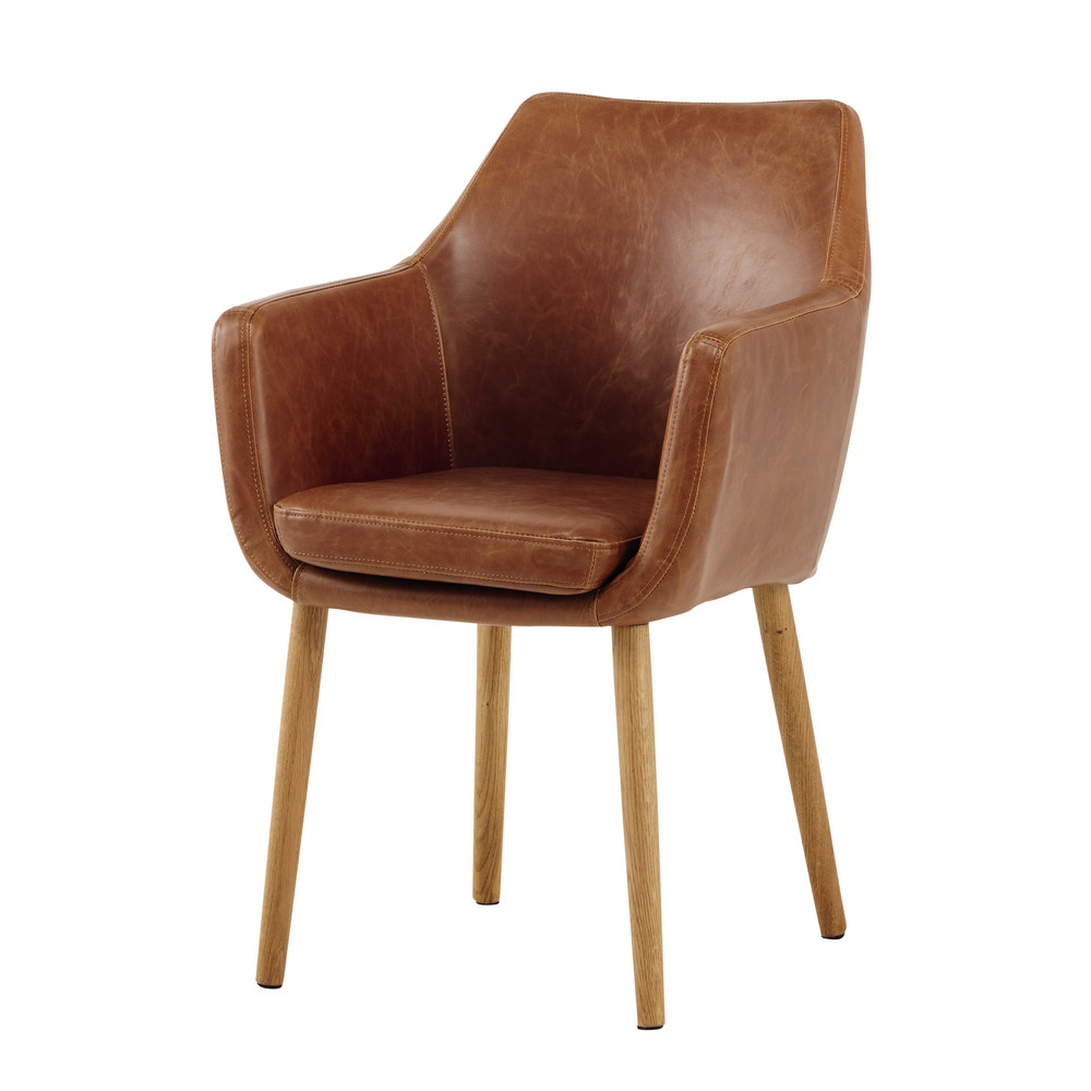 Fauteuil Salon Pas Cher Élégant Fauteuil Vintage Marron Idées Pour La Maison