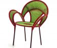 Fauteuil Terrasse Élégant Fauteuil Banjooli Vert Rouge Armchairs