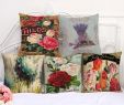 Groupon Salon De Jardin Unique Pillow Covers Cotton Pillow sofa Rose Hug Pillowcase Retro Flower Painted Print Square Pillowcase Cushion sofa Pillow Cushion Case Cover Foam Pillow