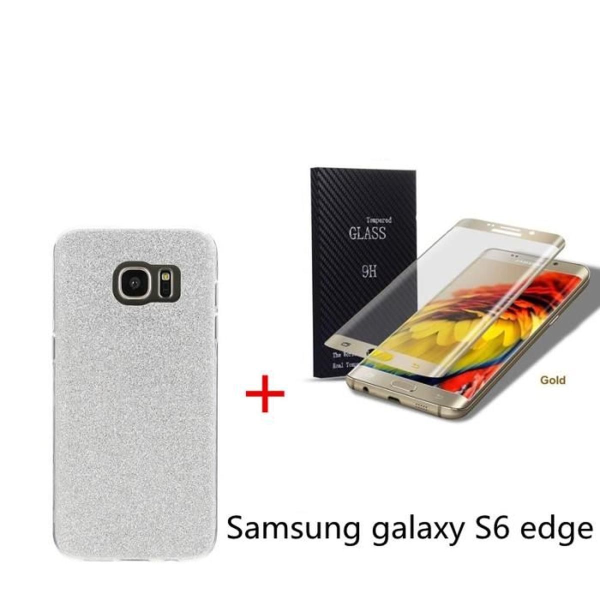 etui housse coque samsung galaxy s6 edge scintille