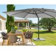 Housse Mobilier De Jardin Nouveau 3 X 4 M Taupe Parasol Jardin Déporté Led Alu Sun 4 Rectangle