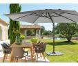 Housse Mobilier De Jardin Nouveau 3 X 4 M Taupe Parasol Jardin Déporté Led Alu Sun 4 Rectangle