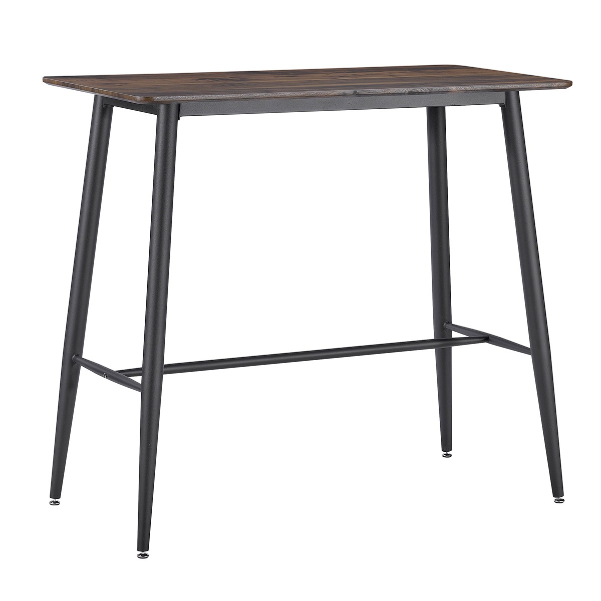 table mange debout rectangulaire en bois et m tal noir bialo 1