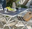 Leroy Merlin Terrasse Et Jardin Nouveau Une Table Rectangulaire Grise En Aluminium Pour Recevoir 6
