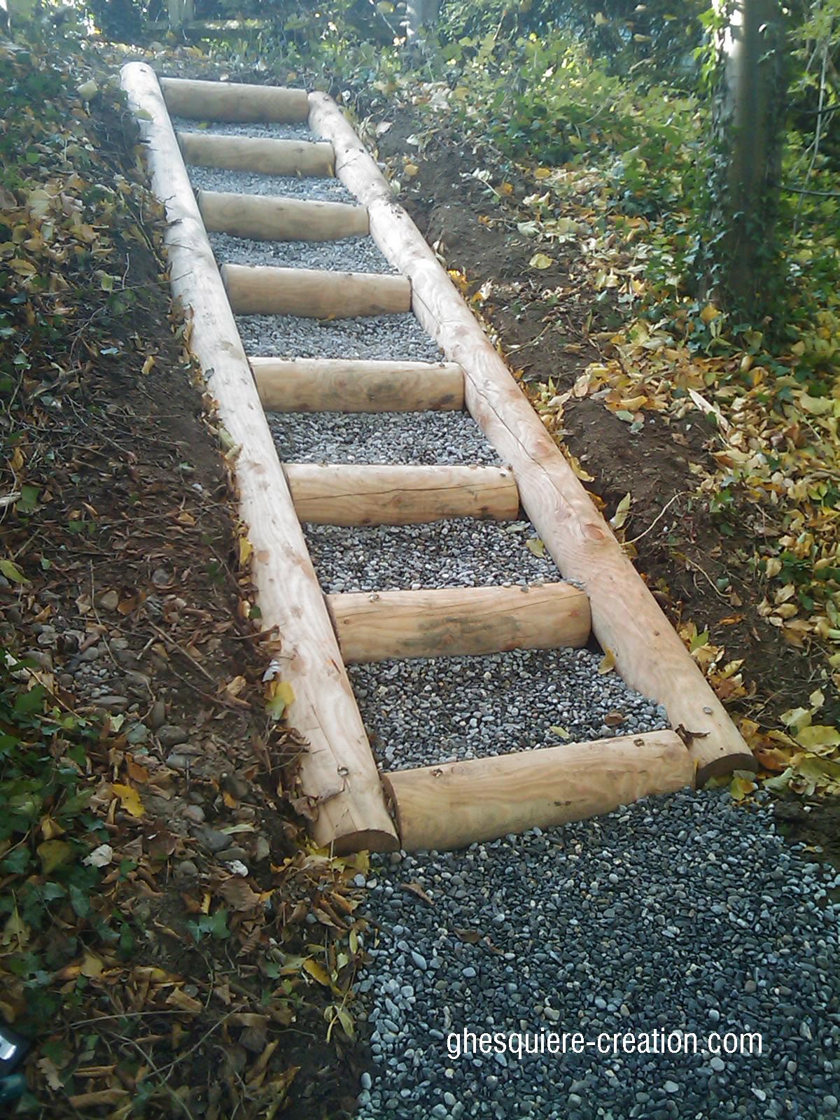 Lit Exterieur Élégant Escalier En Bois Extérieur Rondin Platelage Bois Noble Et