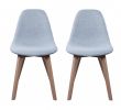 Lot De 6 Chaises De Jardin Pas Cher Best Of Chaise Scandinave Tissus Gris Lot De 2