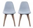 Lot De 6 Chaises De Jardin Pas Cher Best Of Chaise Scandinave Tissus Gris Lot De 2