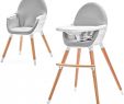 Lot De 6 Chaises De Jardin Pas Cher Inspirant Kinderkraft Fini Chaise Haute Bébé 2 En 1 évolutive Réglable Lavable Gris