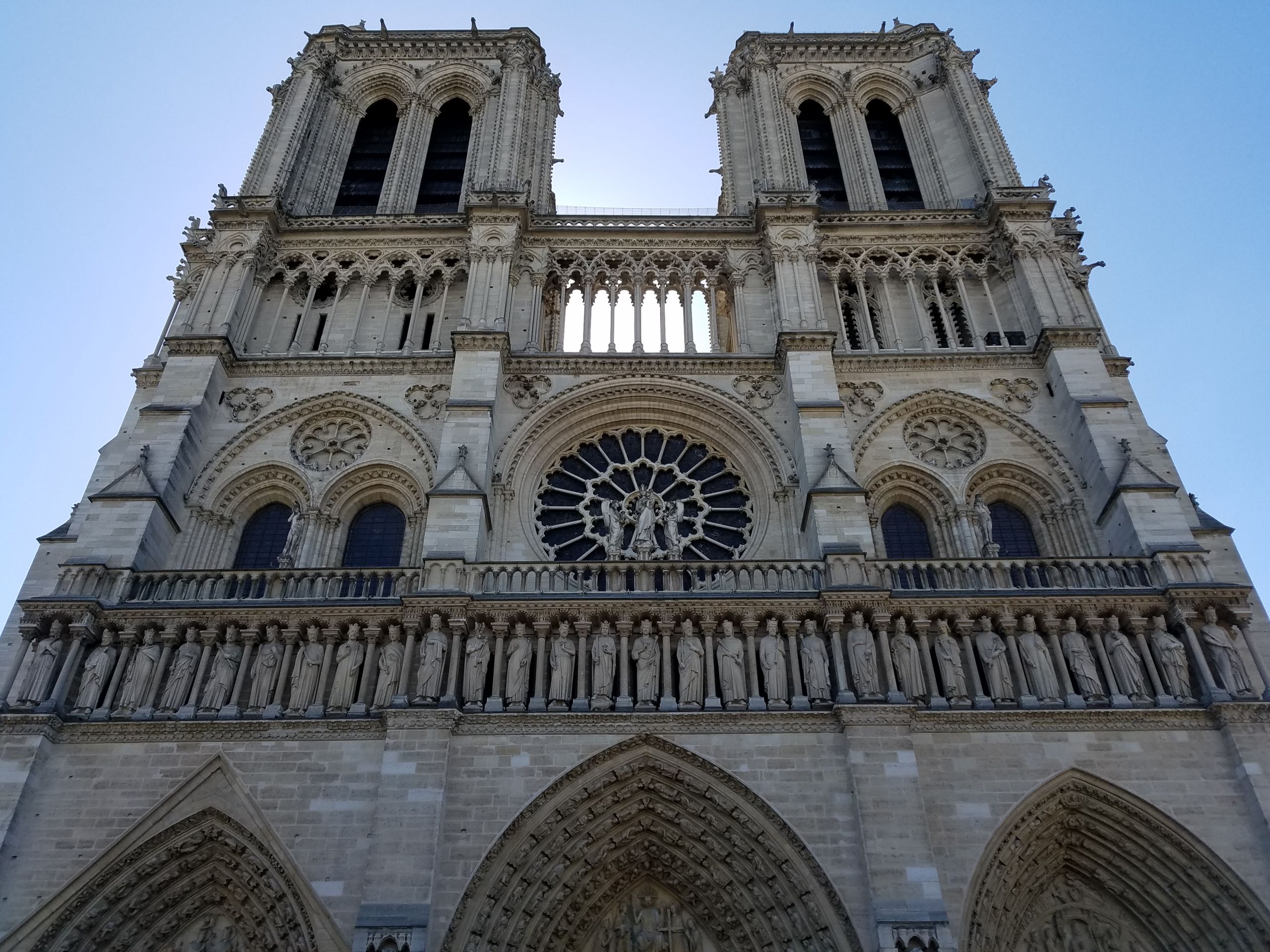 Facade of Notre Dame de Paris 2018 06 23