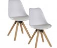 Maison De La Chaise Nouveau Chaise Scandinave Blanche tony Lot De 2