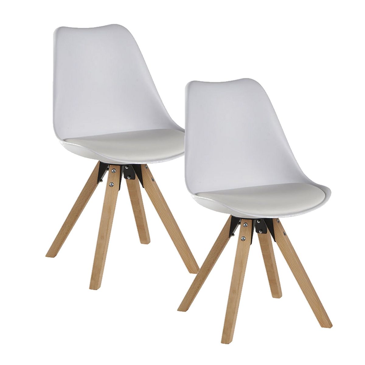 Maison De La Chaise Nouveau Chaise Scandinave Blanche tony Lot De 2