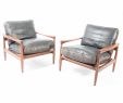 Meridienne Jardin Élégant Pair Of Kolding Lounge Chairs by Erik W¸rts for Ikea 1960s