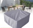 Meuble De Jardin Nouveau Neufu Housse B¢che Pluie Protection Couverture Extérieur Jardin Meuble 120x120x74cm Gris