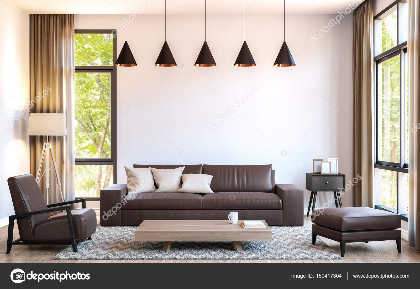 depositphotos stock photo modern living room decorate with