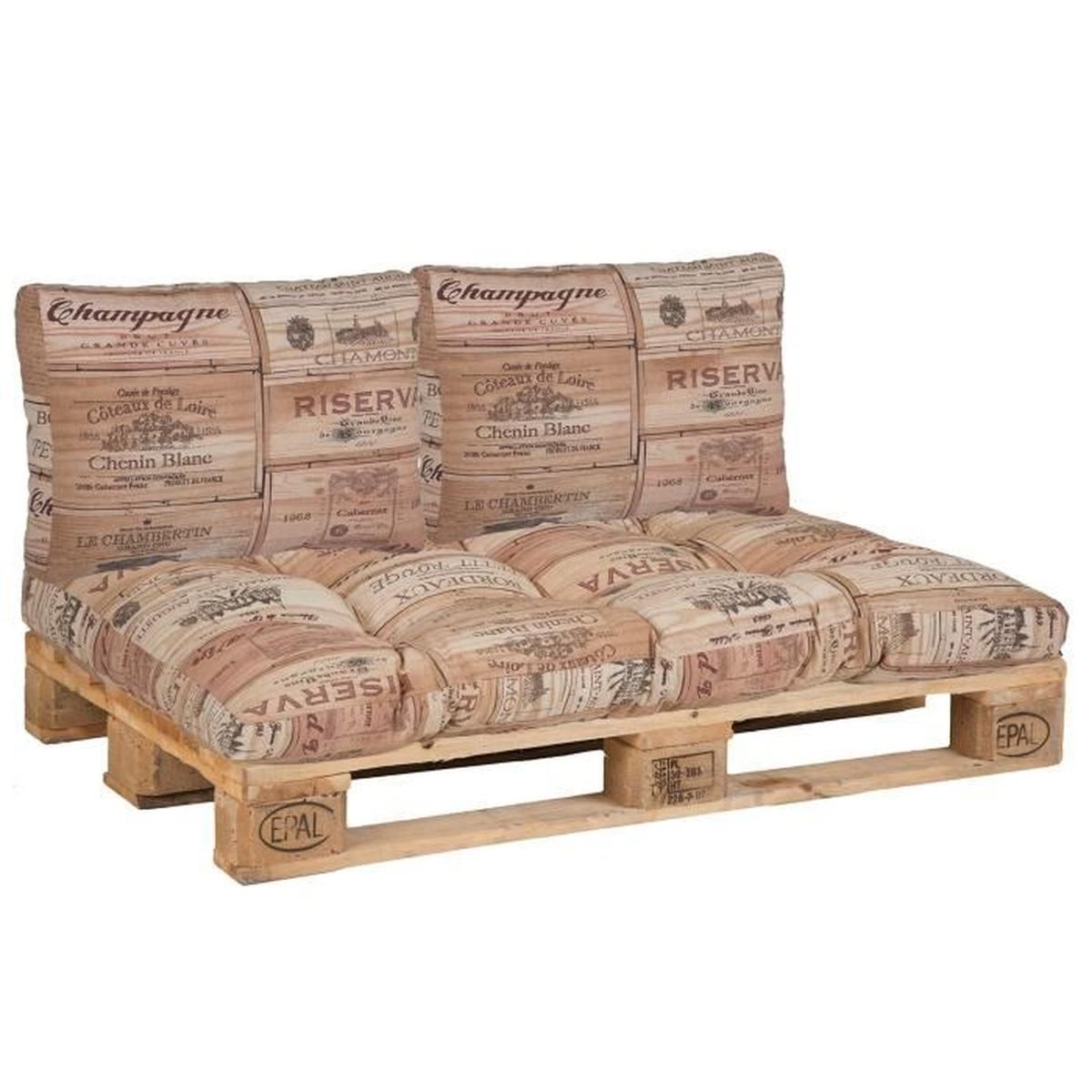 Meubles De Jardin En Palettes Frais Set Coussins Pour Palette Europe Summer Vibes 1x