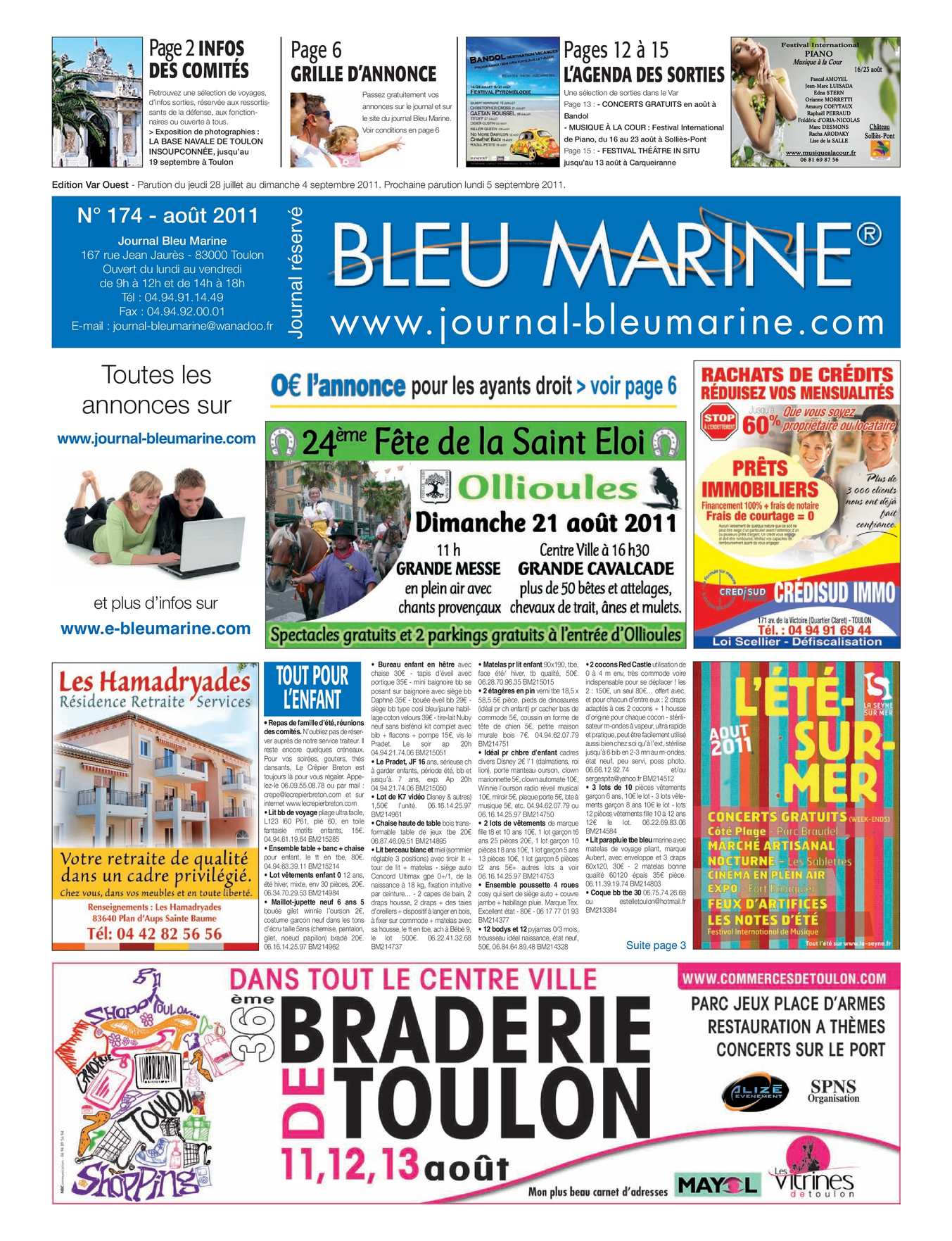 Mobilier De France toulon Élégant Calaméo Bleu Marine 174 Ao T 2011