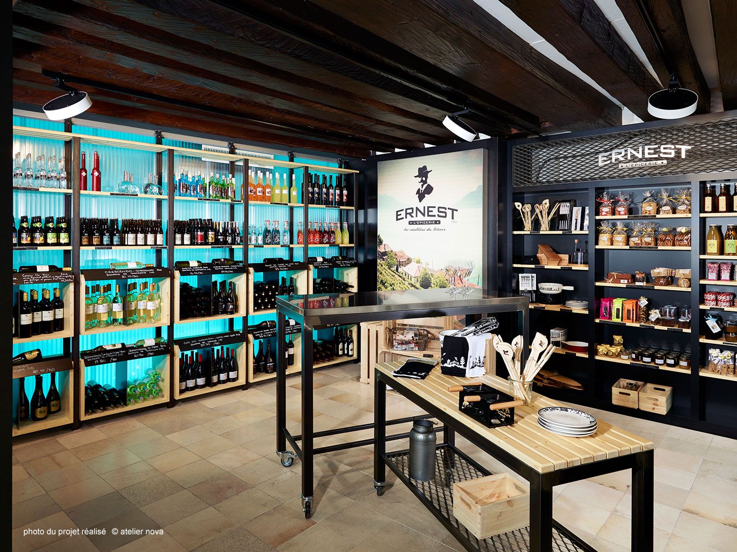 Mobilier De France toulon Élégant Space Design “ernest” Grocery Design and Layout Client