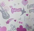 Mobilier De Jardin Haut De Gamme Belgique Élégant Girls Love Hearts Stars butterflies Flowers Wallpaper Pink White Grey Glitter