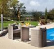 Mobilier De Jardin Resine Tressee Inspirant Petite Table Pour Balcon Avec Fauteuils Arrondis Gris Bari