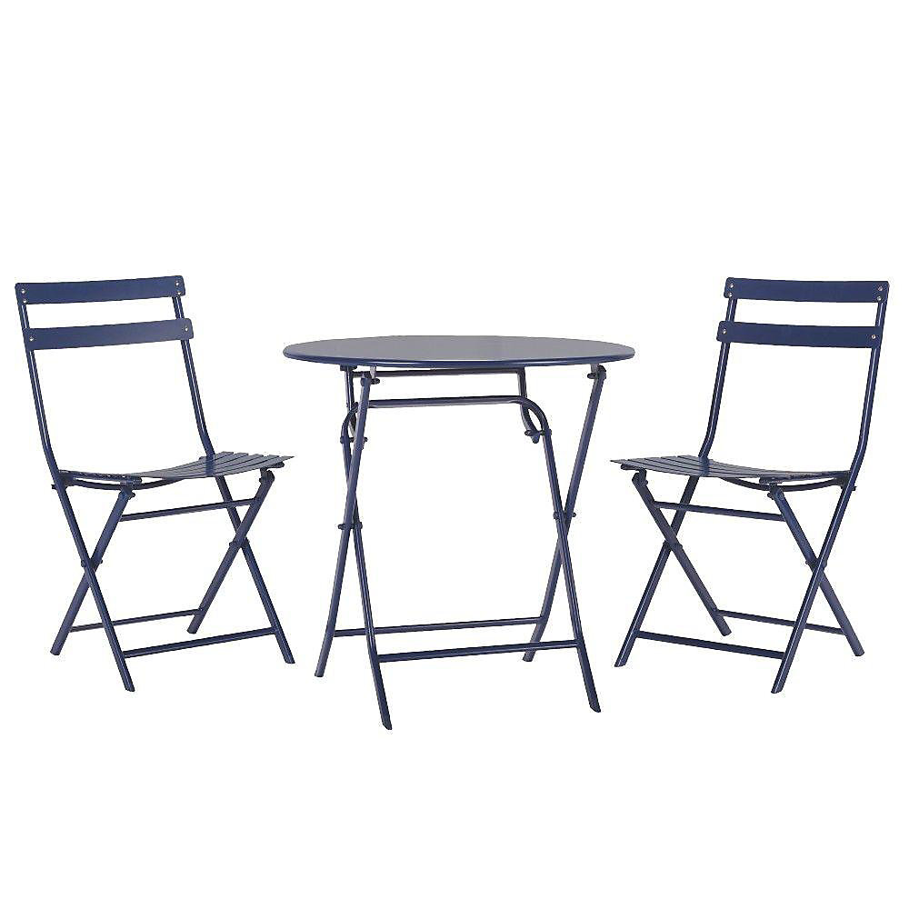 Mobilier De Jardin Résistant Aux Intempéries Best Of Ensemble Bistro De Jardin Follie Navy 3 Pièces Résistant