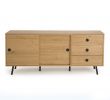 Mobilier De Jardin soldes Unique Buffet Bas 2 Portes Coulissantes Et 3 Tiroirs norway