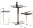 Mobilier Exterieur Professionnel Nouveau Tabouret Snack Design Mi Hauteur Disko Mini Noir Empilable