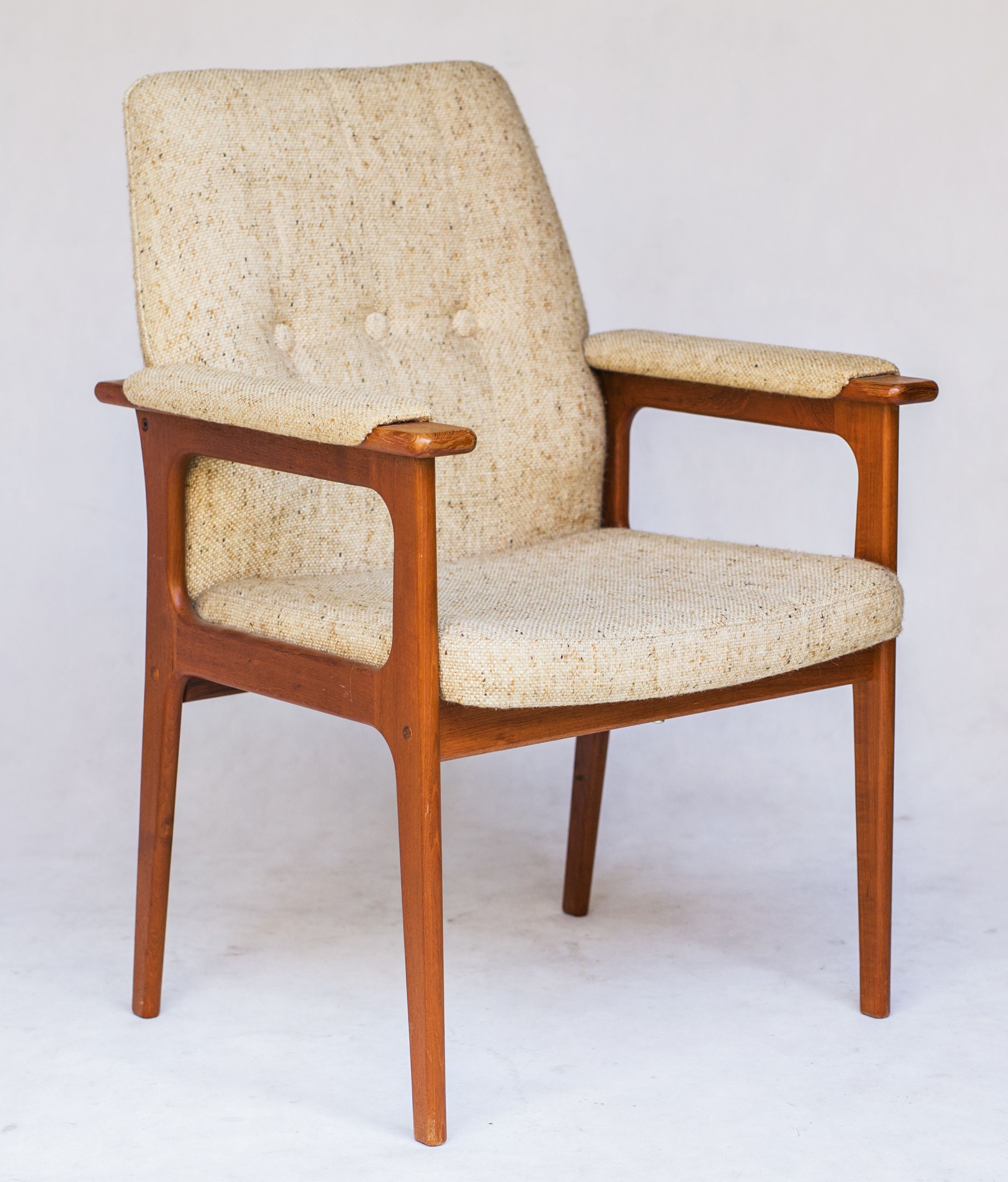 vintage danish teak armchair ottoman from od møbler 1960s