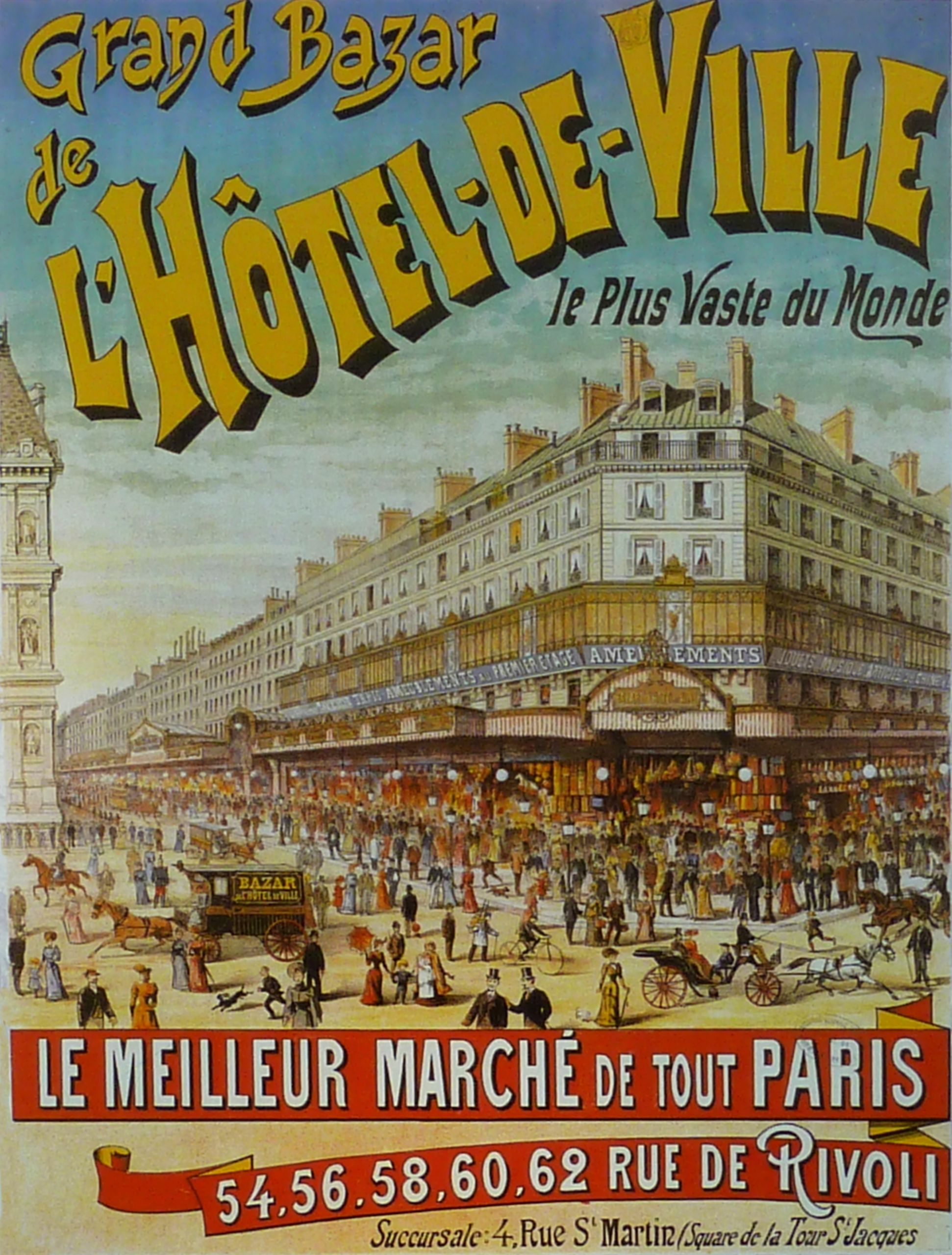 Affiche BHV 1891