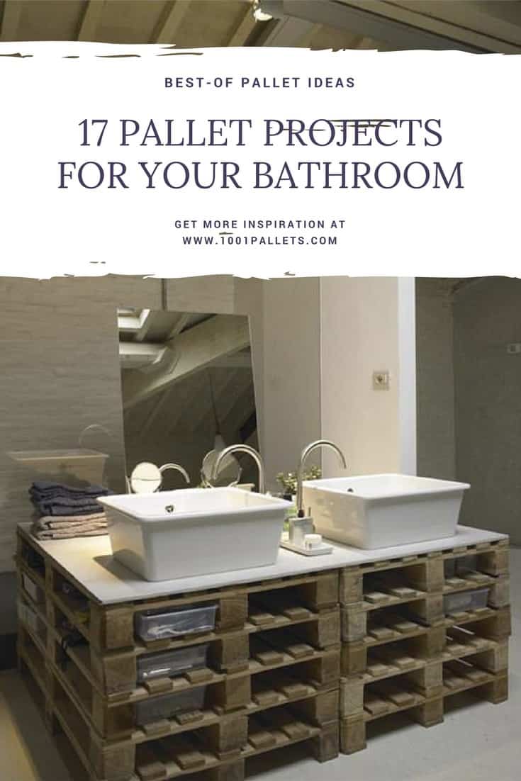 1001pallets 17 pallet projects you can make for your bathroom 01