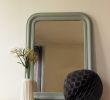 Petit Meuble Salon Charmant Miroir Ancien Style Louis Philippe Vert Amande