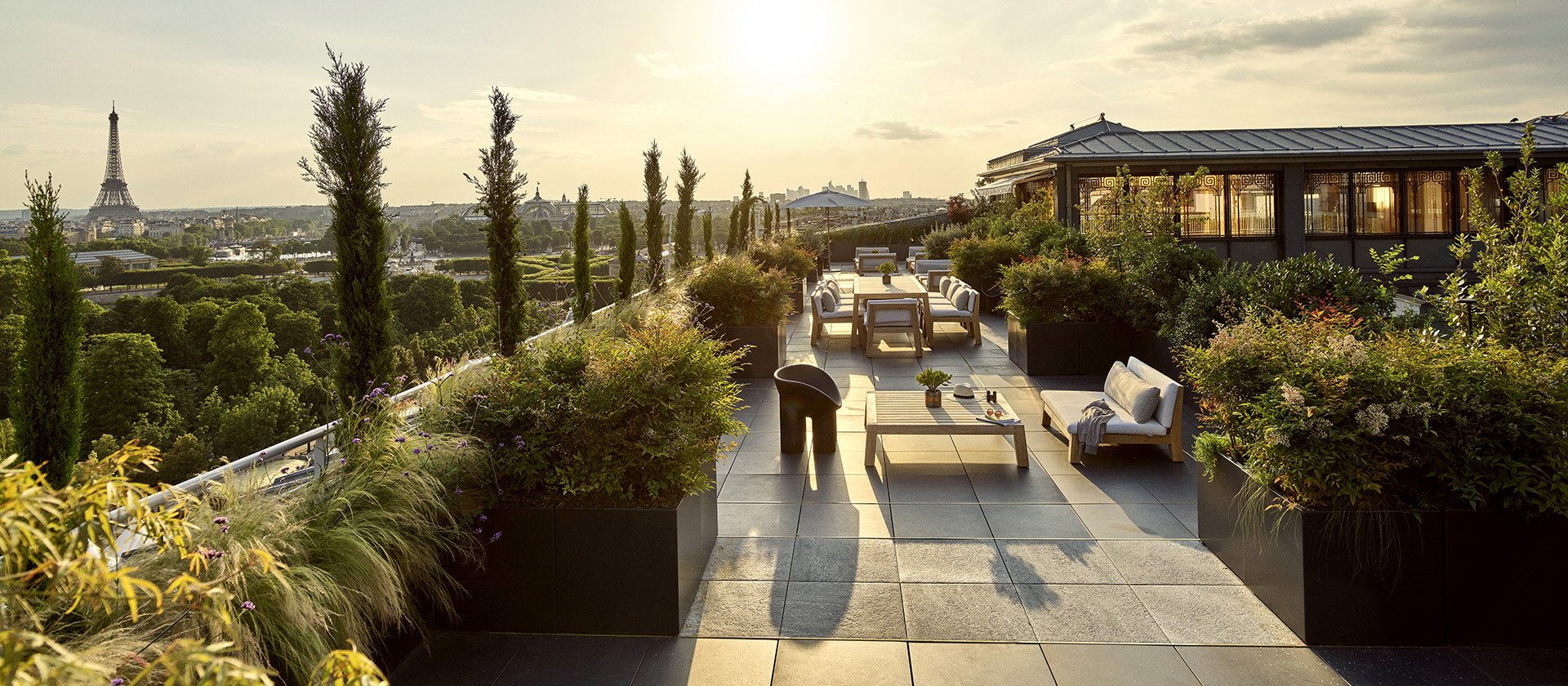 paris le meurice belle etoile suite terrace sunrise