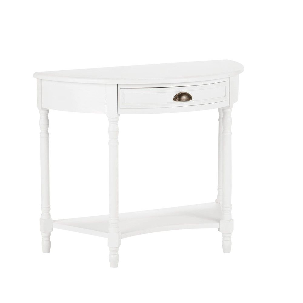 Petite Table Pour Balcon Inspirant Console 1 Tiroir Blanche