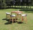 Petite Table Pour Balcon Luxe Salon De Jardin Haut En Bois D Acacia 4 Places Taille 4