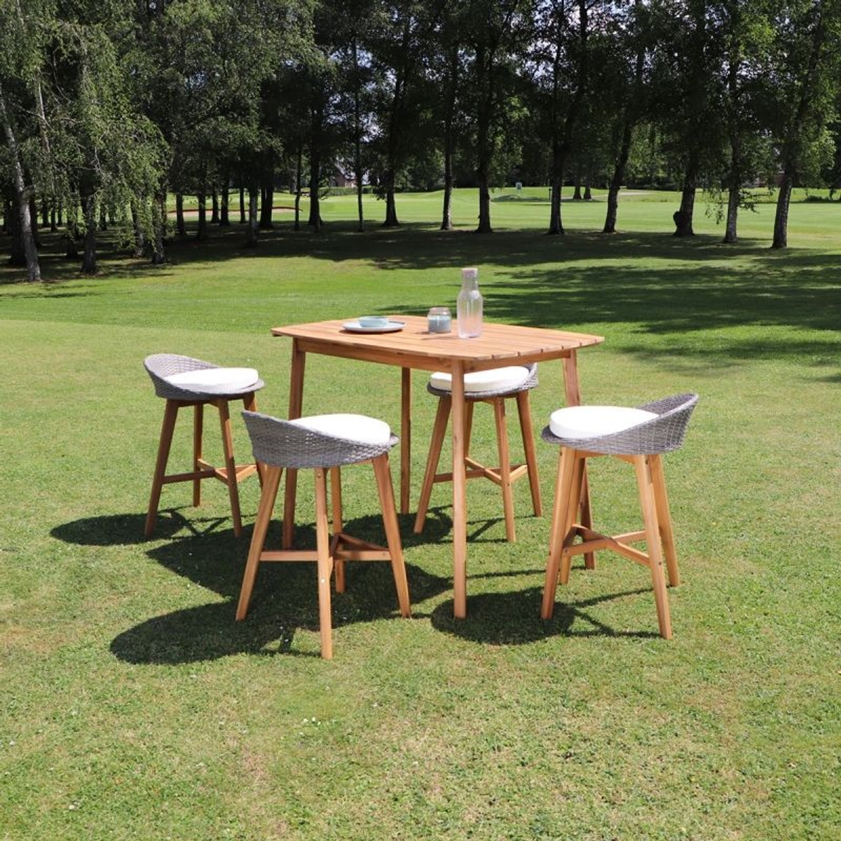 Petite Table Pour Balcon Luxe Salon De Jardin Haut En Bois D Acacia 4 Places Taille 4